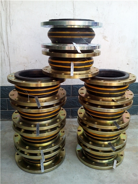 Multicolored galvanized with neck flange rubber joint